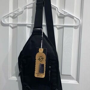TRUE RELIGION Black Crossbody Bag